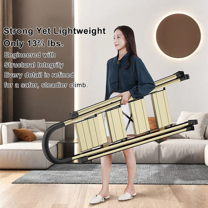 4 Step Ladder Portable Folding Step Stool with Anti-Slip Sturdy and Wide Pedal
