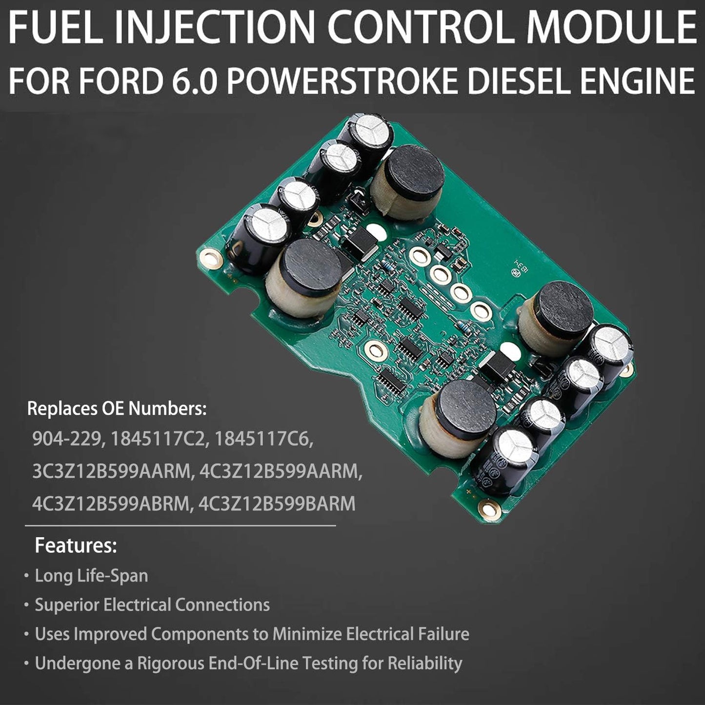 904-229 FICM 6.0 Powerstroke Fuel Module Board Fit 2003-10 Ford F250 F350 F450