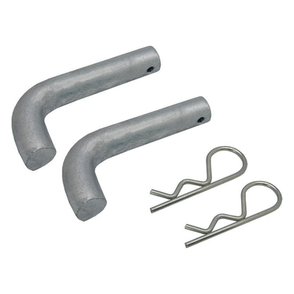 Floating Dock Hinge Connector Pin 3-1/4" x 3/4" Heavy-Duty Galvanized Steel (2)