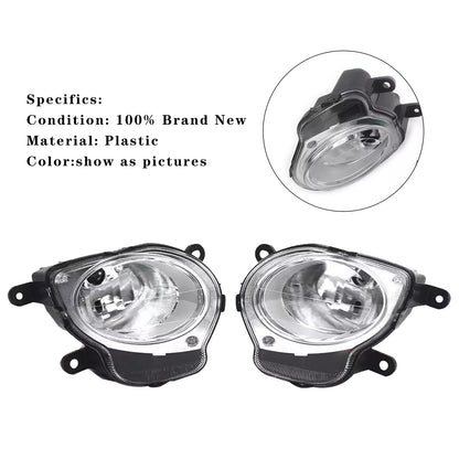 Left+Right High Beam Headlight Headlamp For Fiat 500 Hatchback 2008-2015