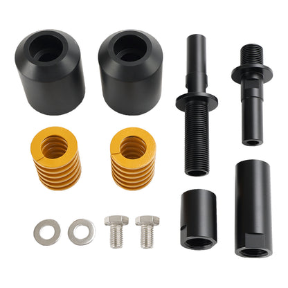 Crash Bobbin Protector Slider Aluminum Black For Kawasaki Zx-4R Zx-4Rr 2023-2024