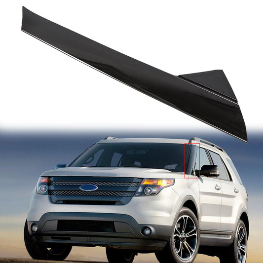 Solid Spare For Ford Explorer 11-19 Windshield-Outer Trim Molding Pillar Left Driver Side