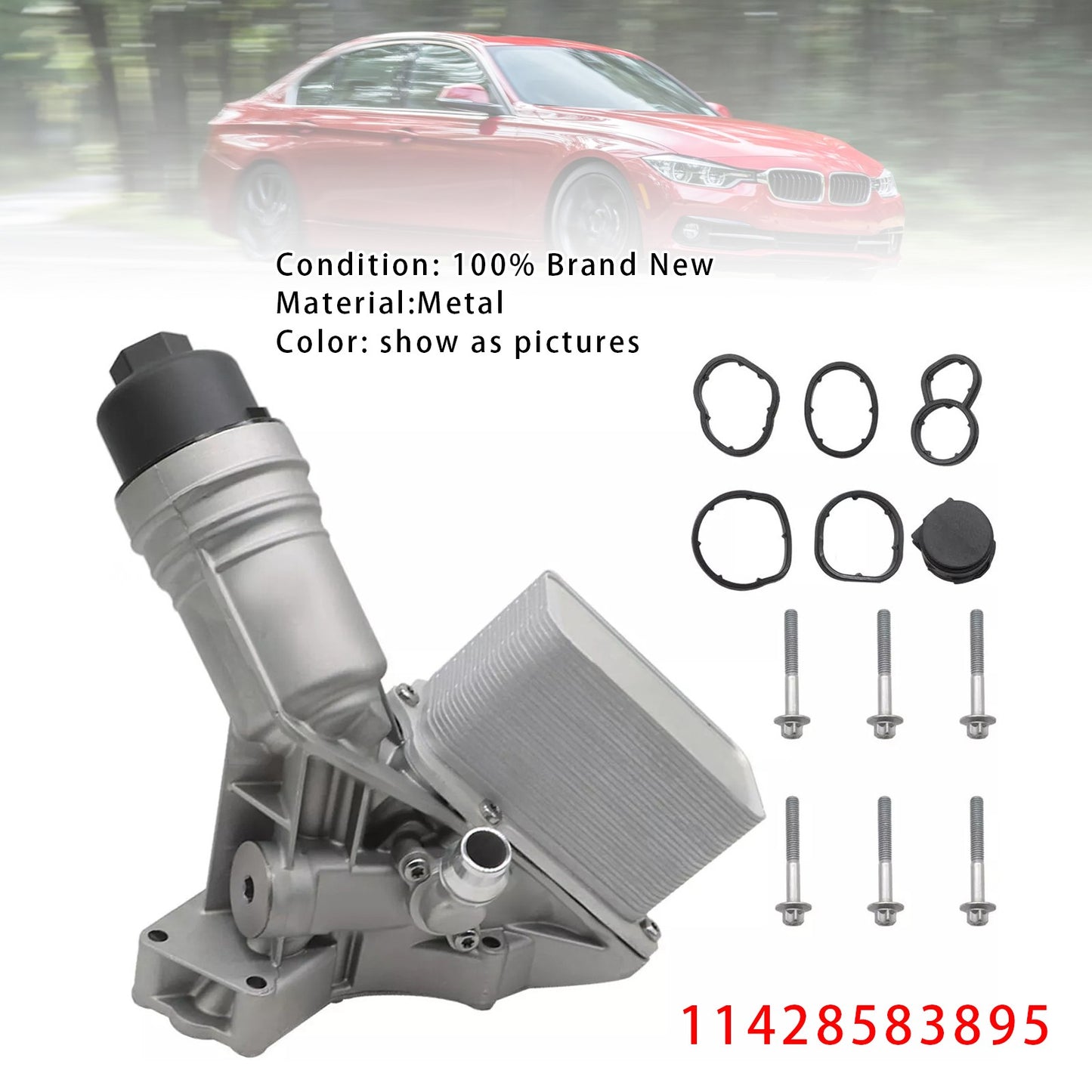 Oil Cooler Filter Housing 11428583895 For BMW B58 340i 440i 540i xDrive 3.0L
