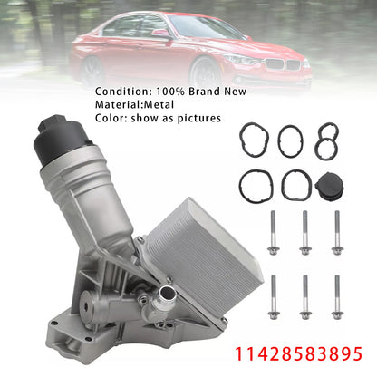 Oil Cooler Filter Housing 11428583895 For BMW B58 340i 440i 540i xDrive 3.0L