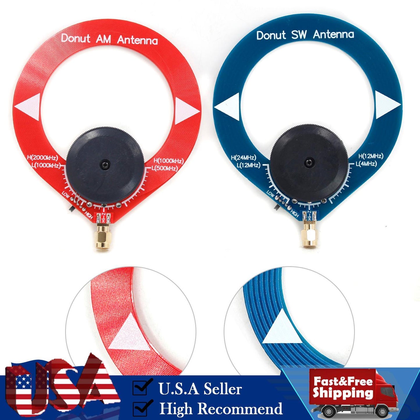 Donut AM MW/SW Antenna for Malahiteam DSP DSP2 Middle Wave Shortwave Antenna