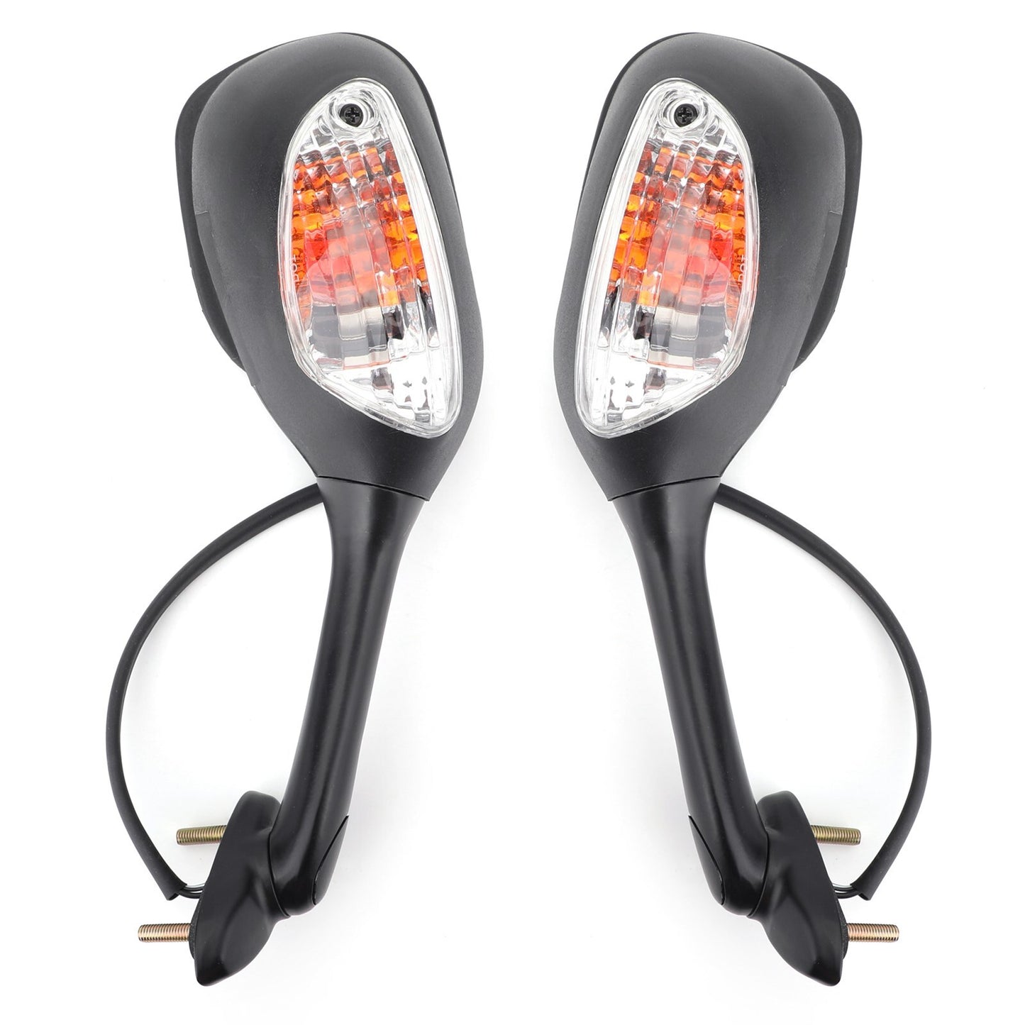 Mirrors Turn Siganals For Suzuki GSXR750 2006-2014 GSX-R 1000 2005-2014 BLK USA