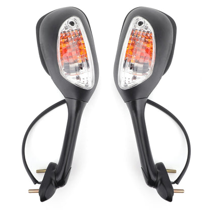Mirrors Turn Siganals For Suzuki GSXR750 2006-2014 GSX-R 1000 2005-2014 BLK USA
