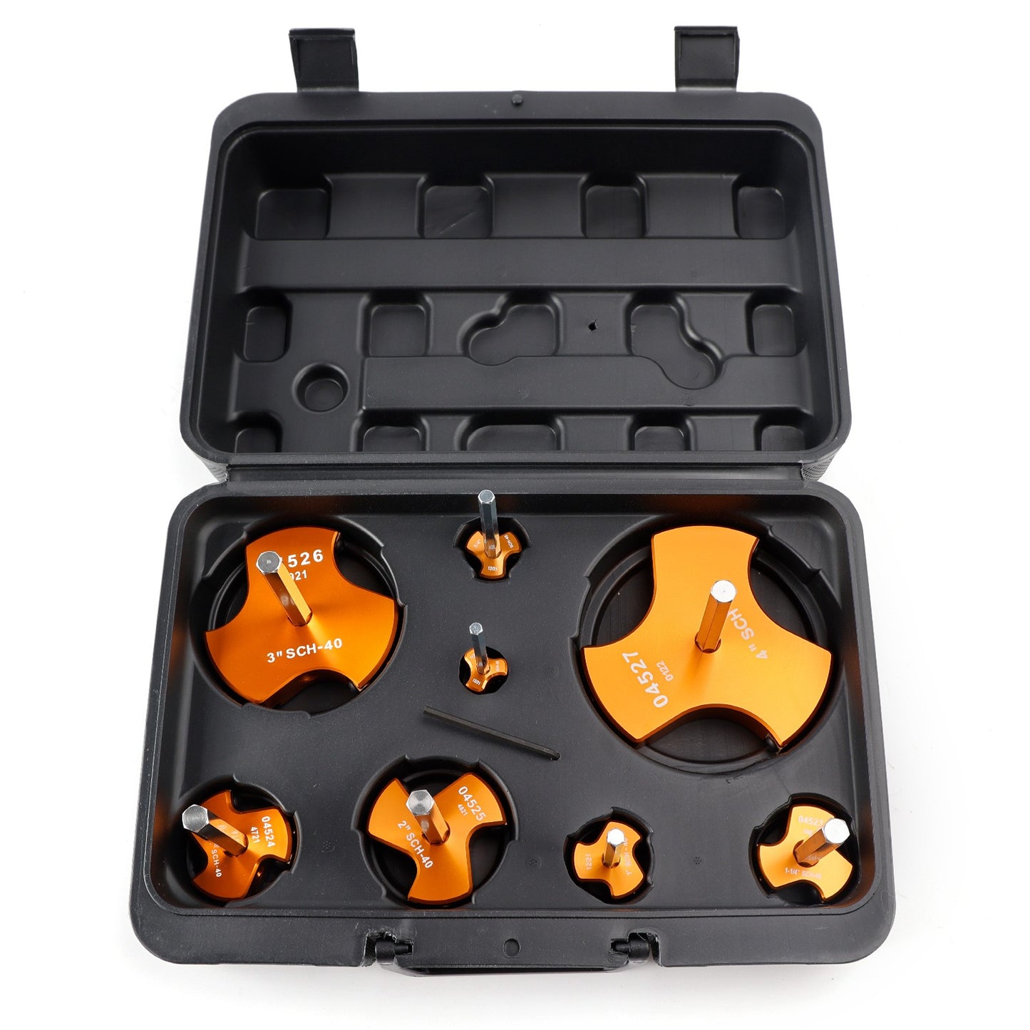PVC Pipe Reamer Kit 8 Sizes Triple Blades PVC Fitting Saver For Plumbing
