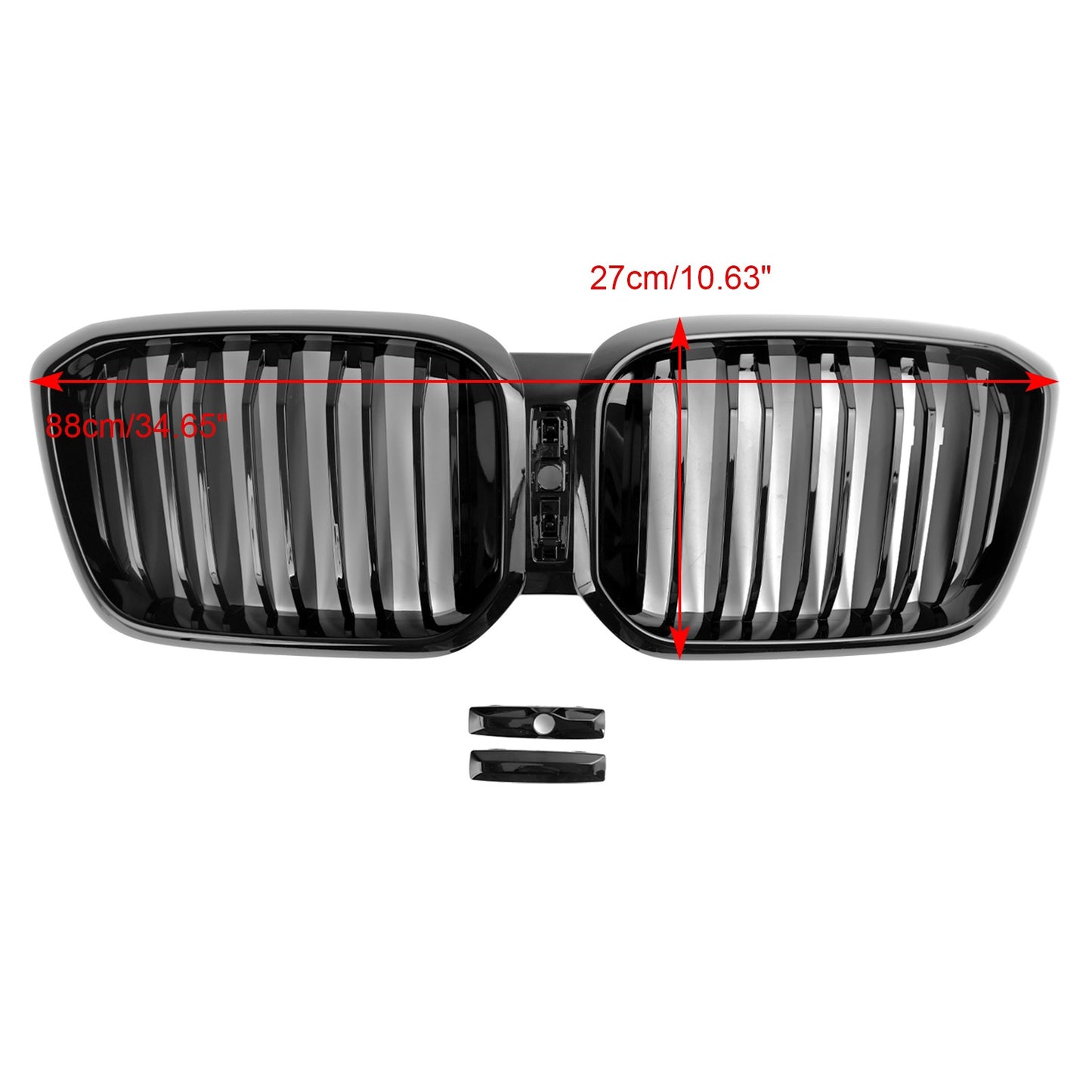 Gloss Black Front Kidney Grill Grille Fit For BMW X3 X4 G01 G02 2022-2025 2024