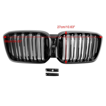 Gloss Black Front Kidney Grill Grille Fit For BMW X3 X4 G01 G02 2022-2025 2024
