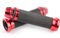 Red 7/8" & 1" Handlebar Hand Grips Rubber Gel For Honda Suzuki Kawasaki Yamaha