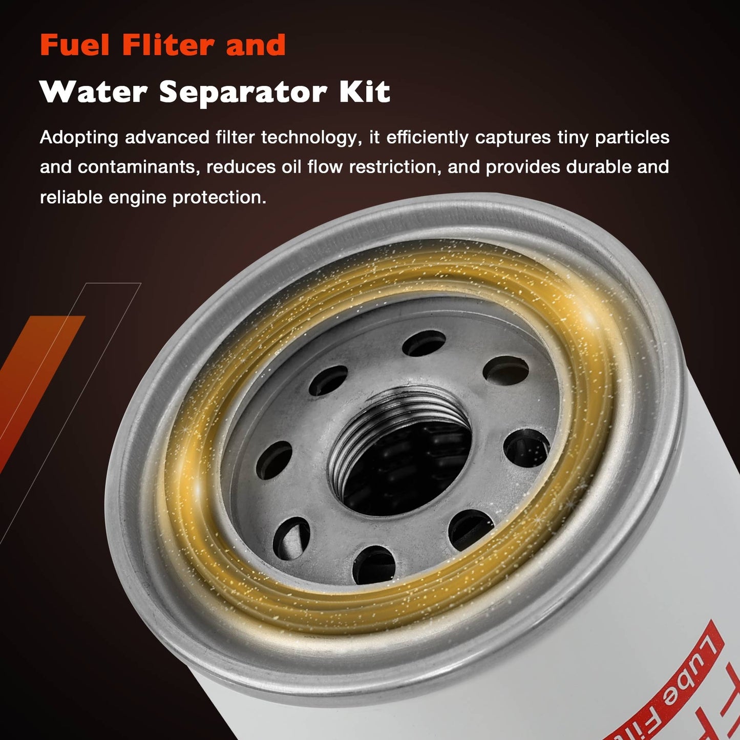 FF5324 FS19594 Diesel Fuel Filter Kit For Dodge Ram 2500 3500 Cummins Engine