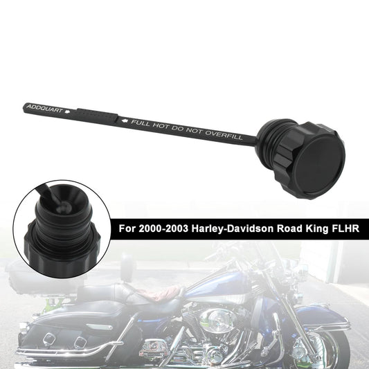 Solid Spare Oil Dipstick Tank Cap Plug 0710-0121 For Touring Road King Electra Glide 2000-06
