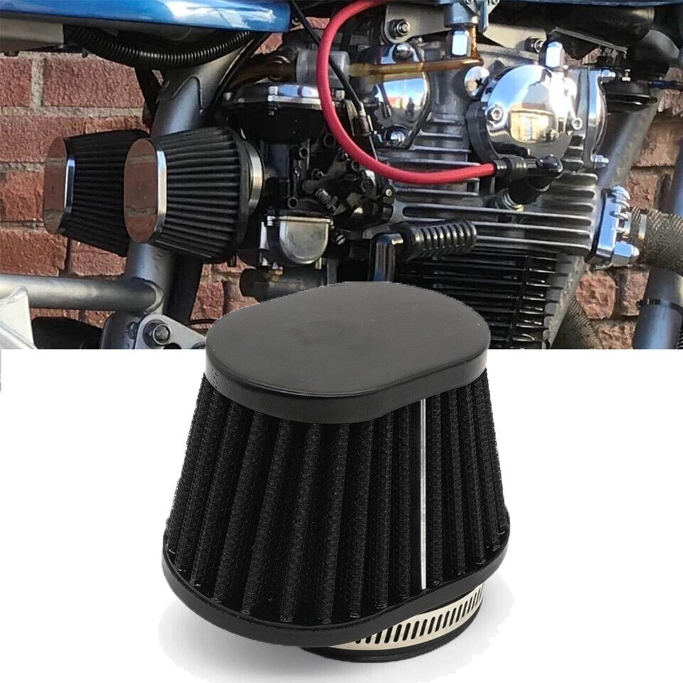 Universal Red 51mm 2inch Motorcycle Air Intake Filter Cleaner Pod Replacement