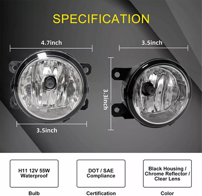 Front Bumper Fog Light Lamp For Subaru Impreza 2015-2016 Halogen w/bulbs LH & RH