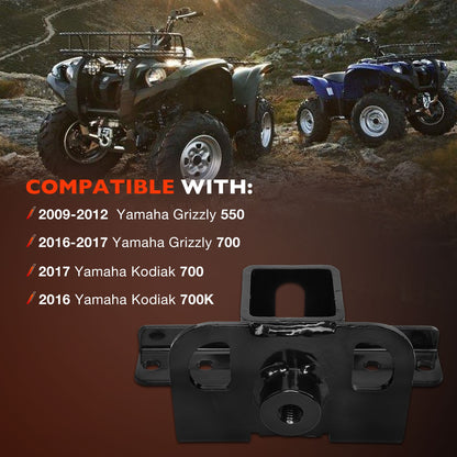 2" Rear ATV Receiver Hitch Adapter For 07-23 Yamaha Grizzly Kodiak 550 101280