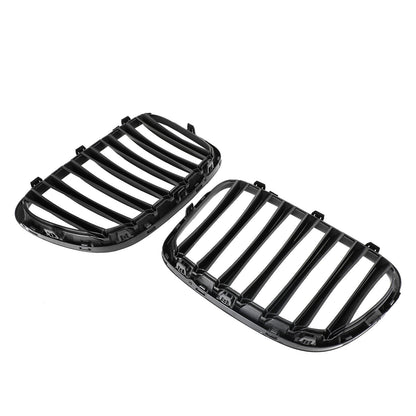 Gloss Black Front Hood Kidney Grill Grille Fit BMW X1 E84 2009-2014 SUV