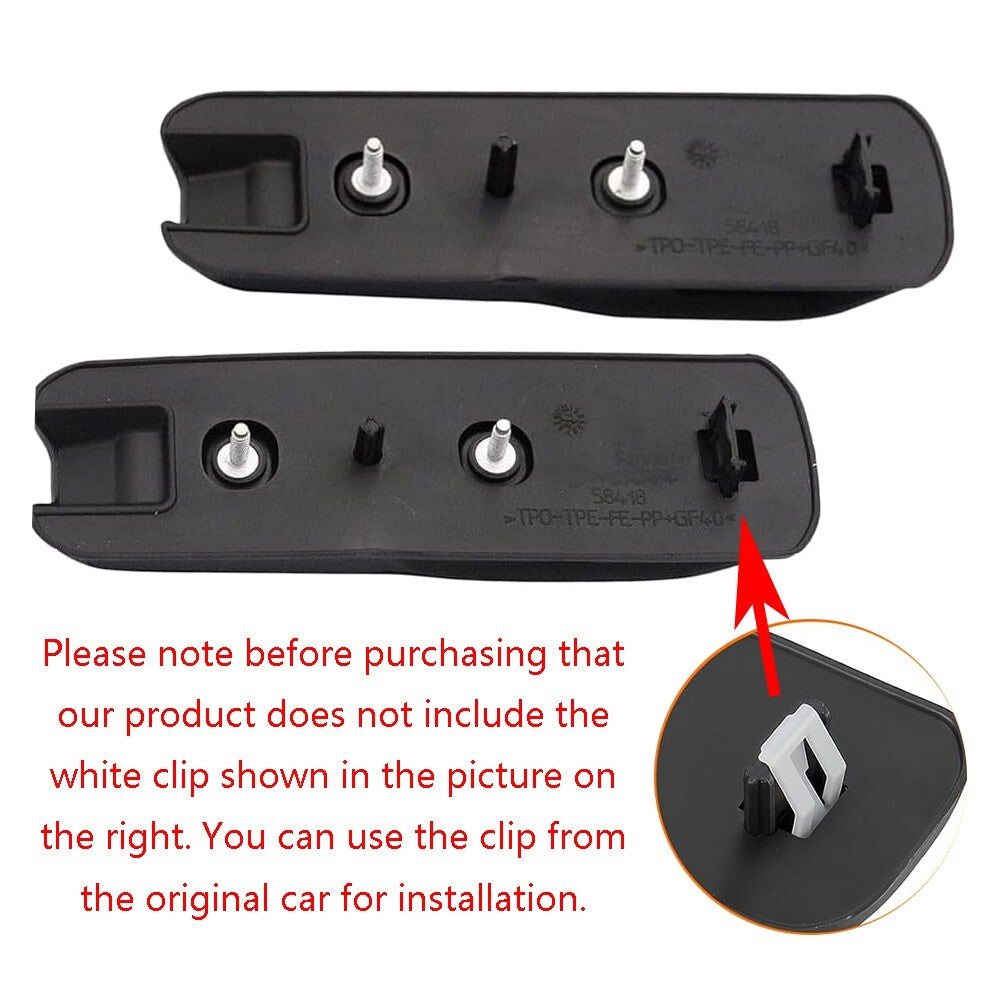 2 Pcs Hood Stop Bumper Windshield Rest For Jeep Wrangler JL Gladiator 2018-2021