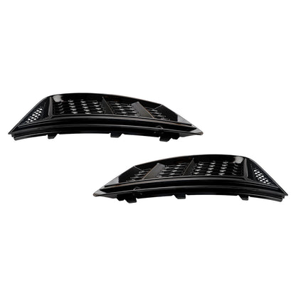 Front Fog Light Grill Lower Bumper Grille Chrome Fits For AUDI A4 B9 2016-2018