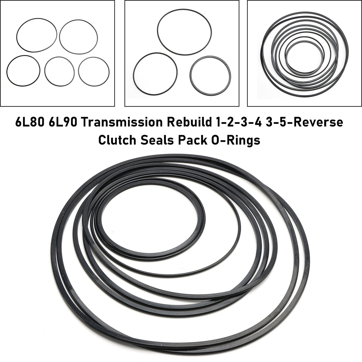 6L80 6L90 Transmission Rebuild 1-2-3-4 3-5-Reverse Clutch Seals Pack O-Rings