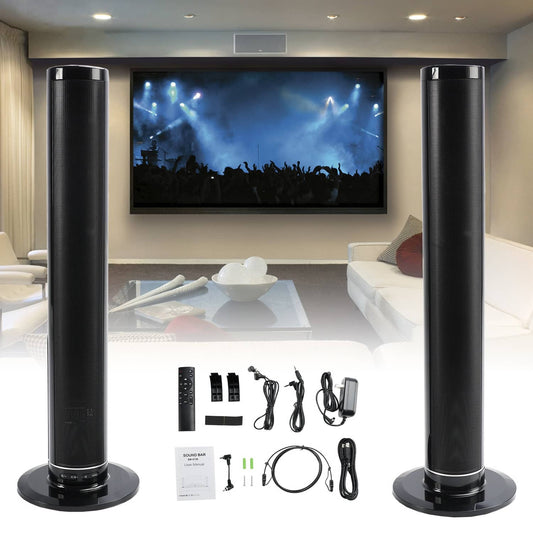 Solid Spare Detachable Surround Sound Bar Wireless Subwoofer 2 Speaker System Home Theater