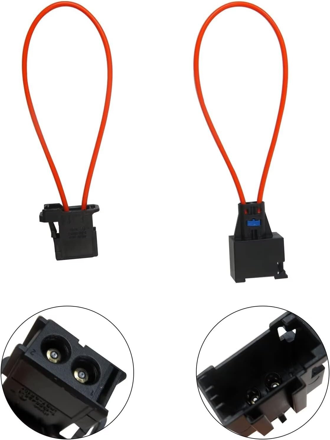 2X For BMW MERCEDES MOST Diagnostic Kit Fiber Optic Loop Bypass Male Female Plug
