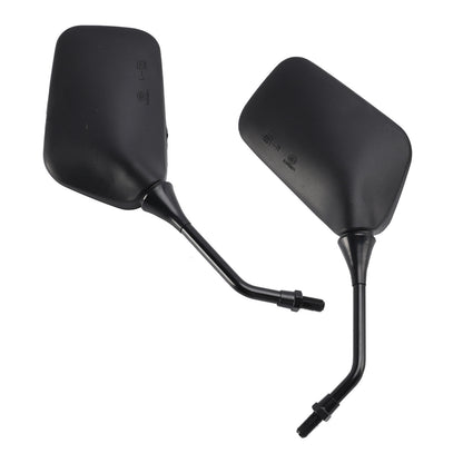 Pair Black Mirrors M10 Rearview Mirrors For Suzuki DR200 DR350 DRZ400 DR650