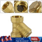 1" NPT Thread Y Shaped Brass Strainer Filter Valve Connector For Water Oil