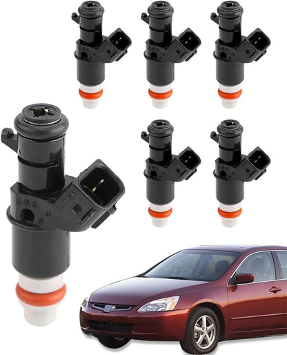 6x 16450-RCA-A01 Fuel Injectors For 2003-13 Honda Accord Odyssey Acura 3.0L 3.2L