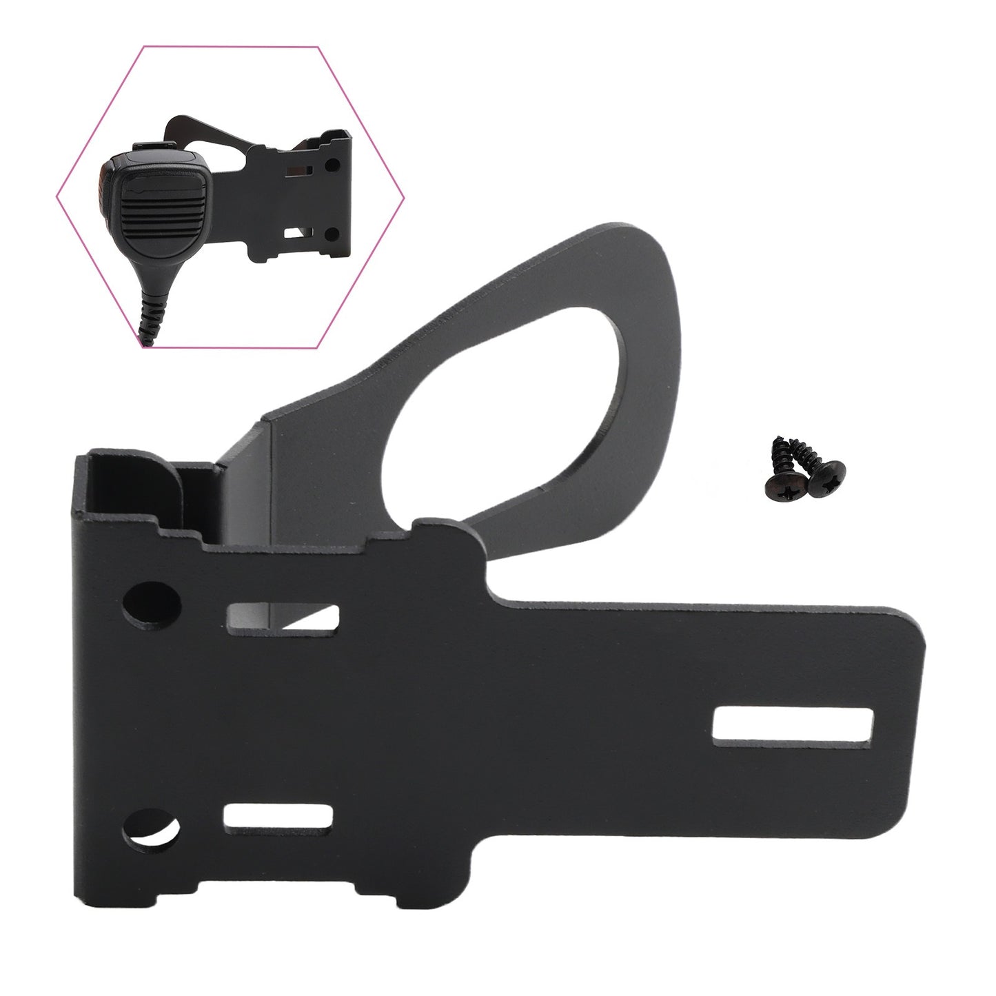 Handheld Radio Grab Bar Mount Walkie Talkie Bracket Fit for Wrangler JK and JL