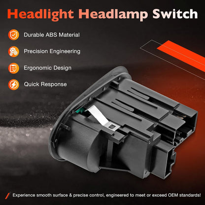 Headlight Switch w/o Fog Light Function For 00-04 Ford F-150 Heritage Expedition