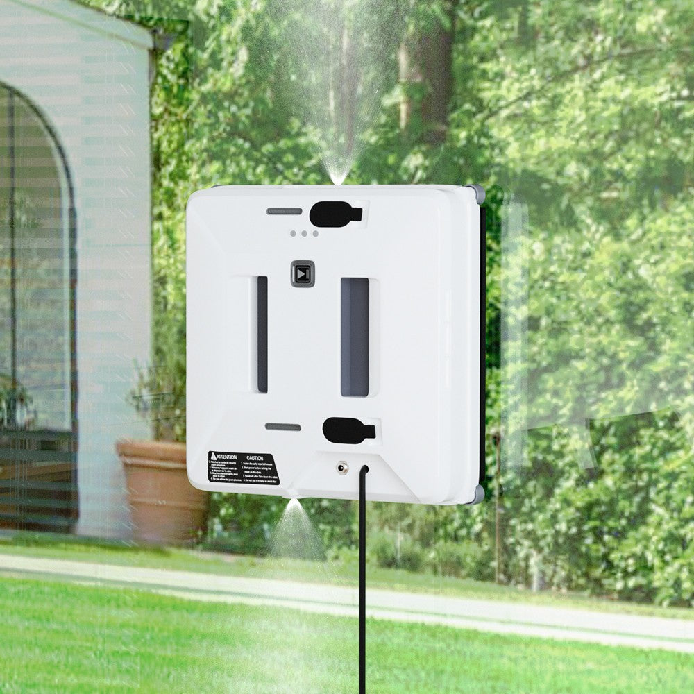 Smart Window Cleaning Robot Dual Spray Glass Cleaner Vacuum w/ Remote Control