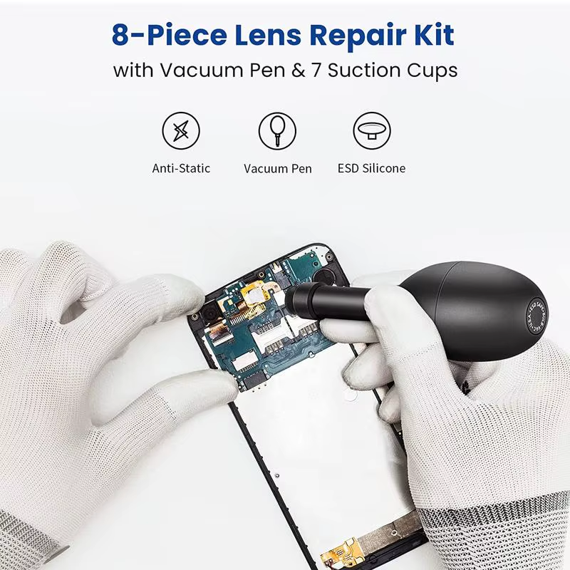 Camera Lens Repair Tool Kit Lens Sucker Kit Lens Suction Cup Pen Antistatic
