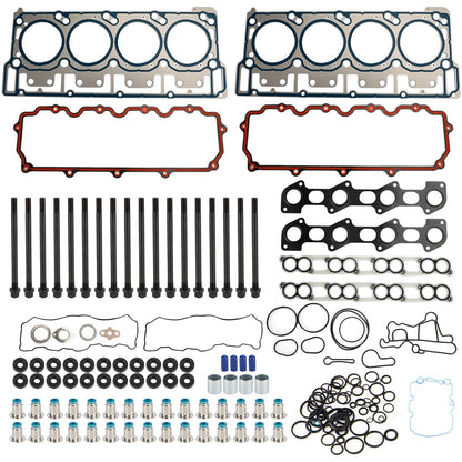 18mm Cylinder Head Stud Kit&Head Gasket For Ford 6.0L V8 Diesel 2003-07 2006