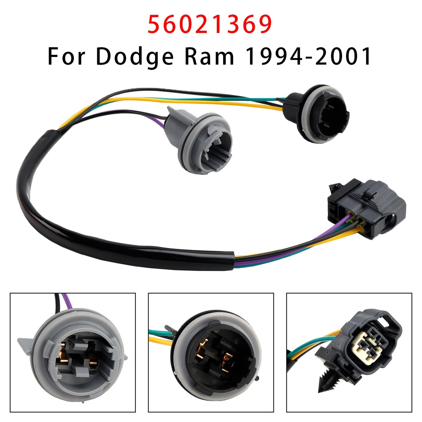Rear Tail Light Lamp Wiring Harness 56021369 For Dodge Ram 1994-2001