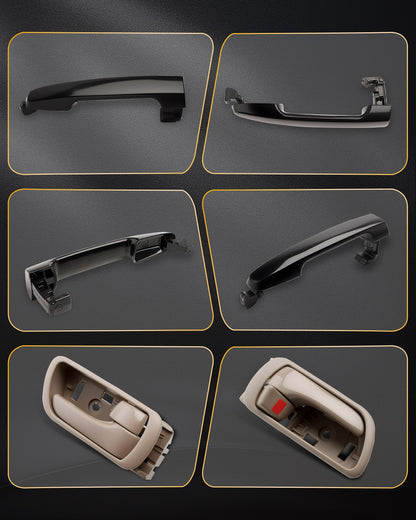 8X Interior & Exterior Door Handle Set For 02-06 Toyota Camry 69211AA020C0 83913