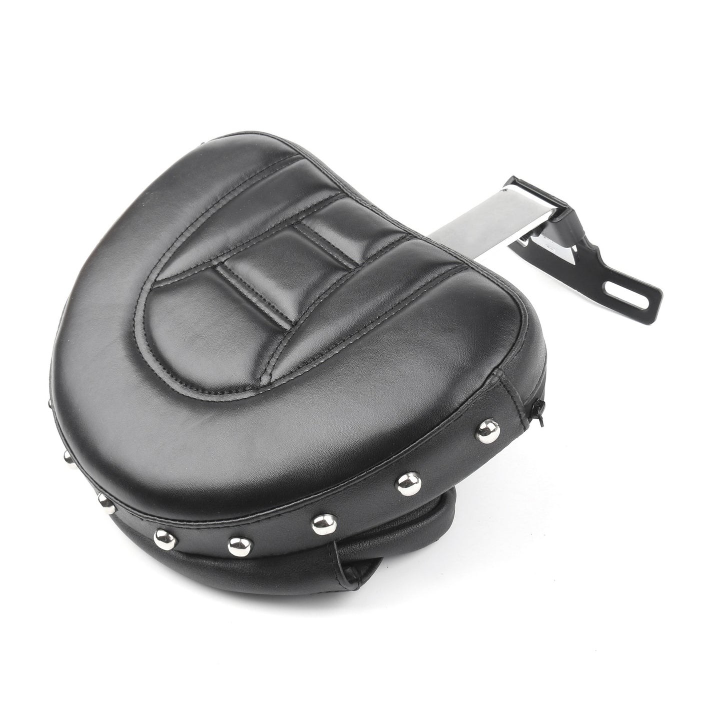 Driver Seat Rider Backrest Pad For 07-17 Fatboy FLSTF Heritage Softail CH