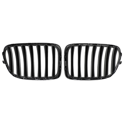 Gloss Black Front Hood Kidney Grill Grille Fit BMW X1 E84 2009-2014 SUV