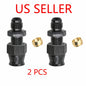 6AN Male to 5/16" Hardline Compression Fitting Adapter Aluminum 2Pcs
