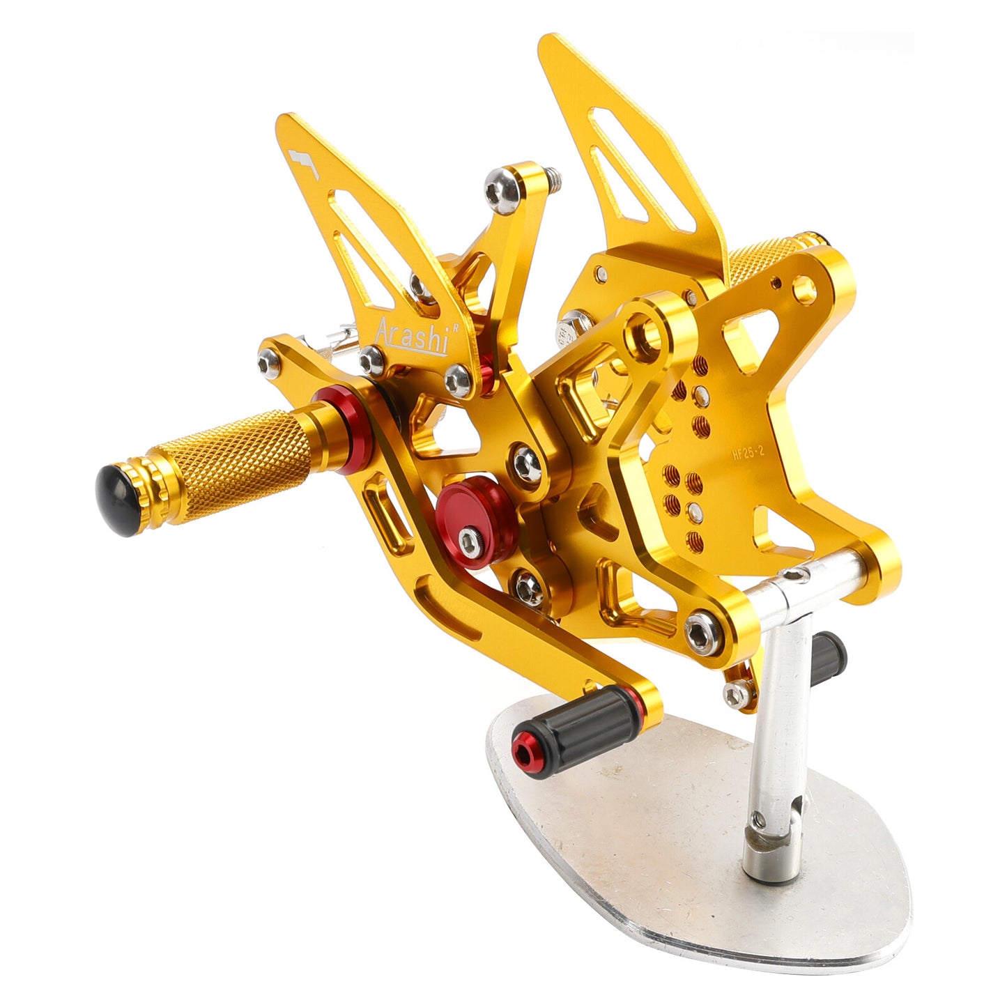 CNC Aluminum Rearsets Footpegs Gold Fits Kawasaki Ninja ZX6R ZX636 2024-25