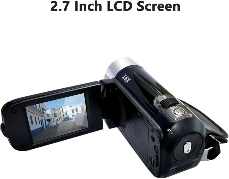 1080P HD Camcorder Digital Video Camera TFT LCD 24MP 16X Zoom DV AV