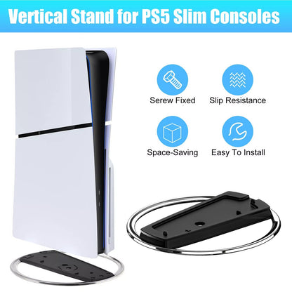 Vertical Stand For PS5 Consoles / PlayStation 5 Slim Game Dock Base Accessories