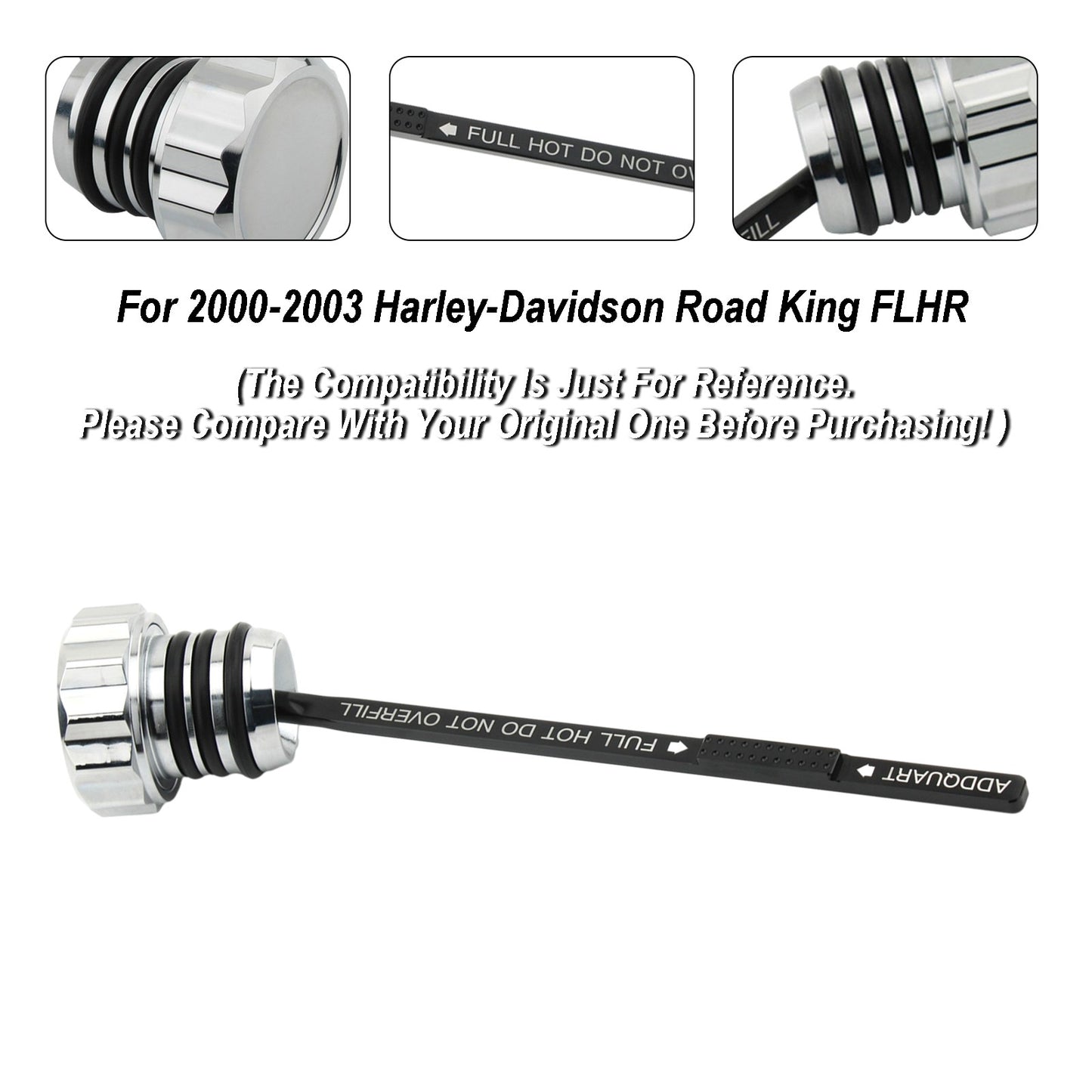 Oil Dipstick Tank Cap Plug 0710-0121 For Touring Road King Electra Glide 00-2006