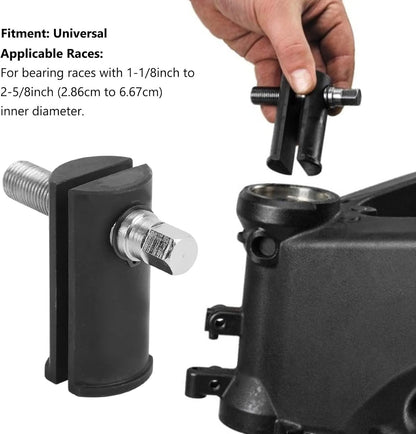 Steering Neck Bearing Race Remover Puller Tool for Harley 1-1/8inch to 2-5/8inch