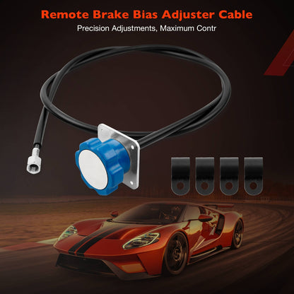 5 Feet Remote Brake Bias Adjuster Knob & Cable For Racing Brake System 340-4990