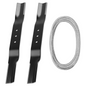 2X 9036 Lawn Mower Blade & 74" 4220 Belt Set For Swisher 44" Finish Cut Mowers