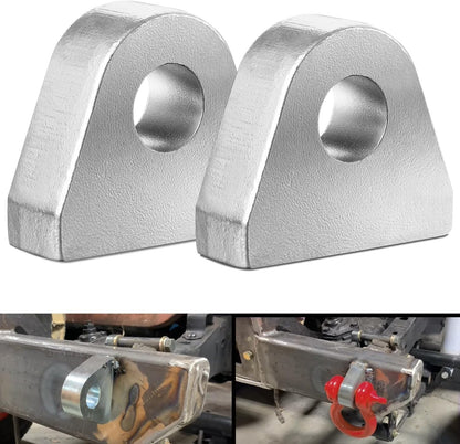Weld On Shackle Clevis Mount for Most Vehicles Bumper Towing, 2-Pack