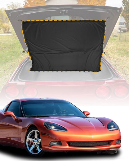 Folding Flannel Rear Cargo Window Sun Shade Fit 2005-2013 Chevrolet Corvette C6