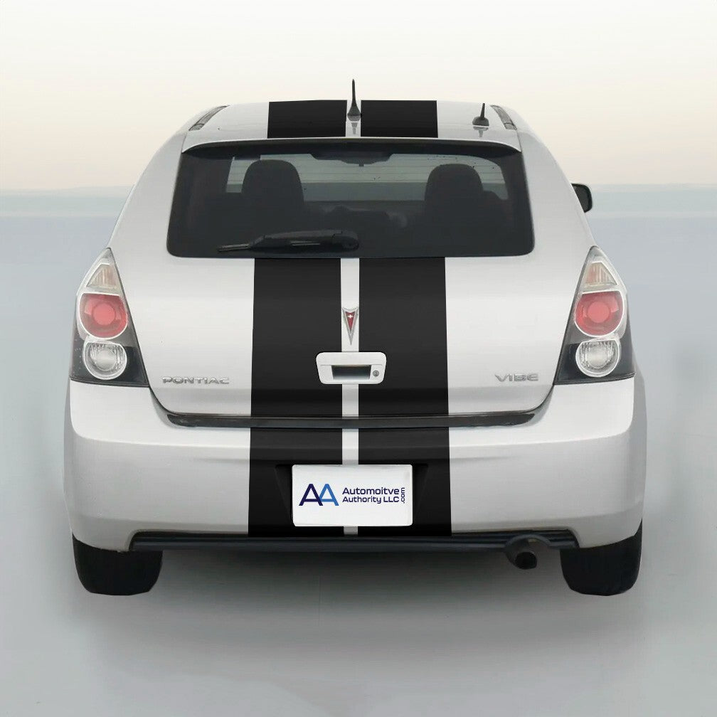 10" VINYL RALLY STRIPES RACING STRIPE KIT HOOD TRUNK ROOF For PONTIAC VIBE