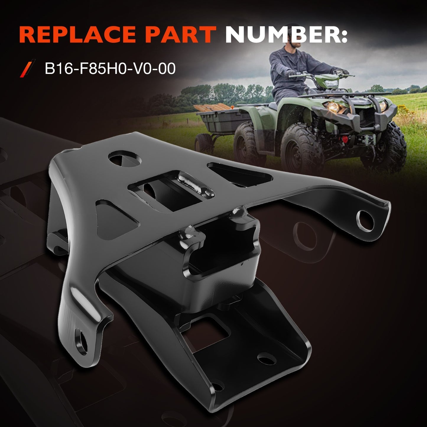 For Yamaha 2018-2025 Kodiak 450 Rear 2" Receiver Hitch - B16-F85H0-V0-00